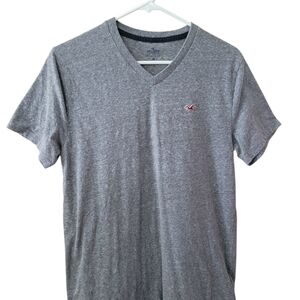 Hollister Classic Gray V-Neck Tee